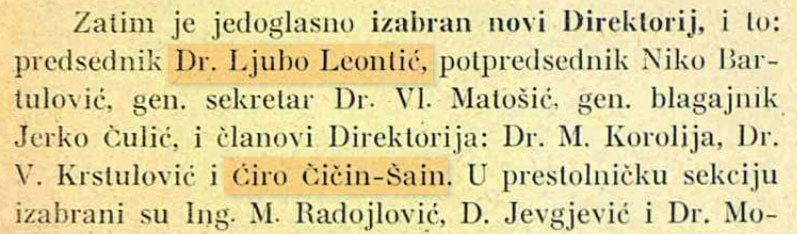 Dr. Ljubo Leontić - direktorij