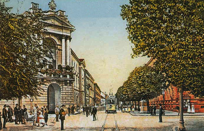 1917. Tramvaj u Kukovićevoj (danas Hebrangovoj) ulici